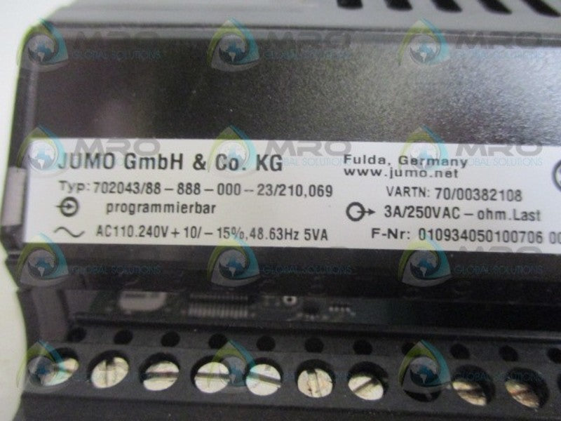 JUMBO 702043/88-888-000-23/210,069 TEMPERATURE CONTROLLER *NEW IN BOX*