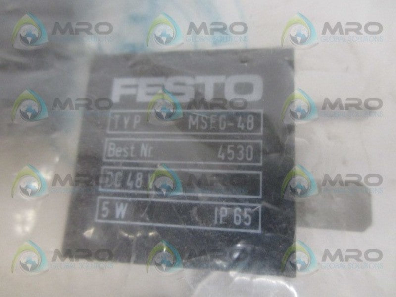 FESTO MSFG-48 COIL 48VDC *NEW IN FACTORY BAG*