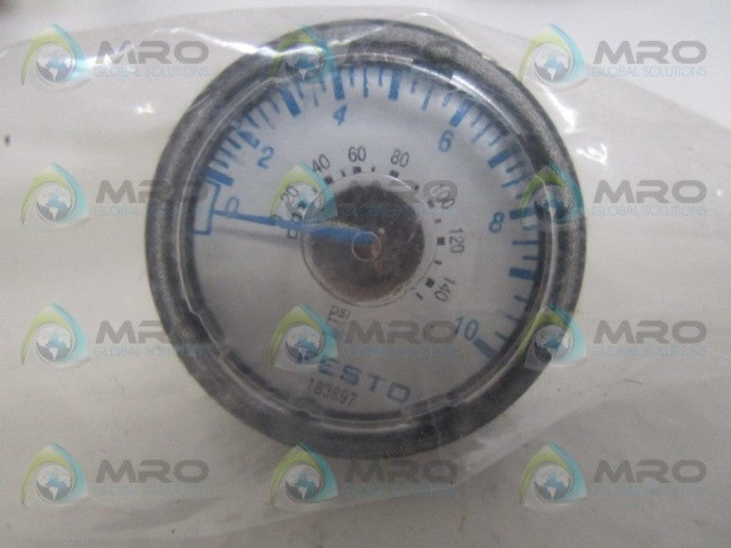 FESTO MA-23-10-R1/8 MANOMETER 0-140PSI / 0-10 BAR *NEW IN FACTORY BAG*