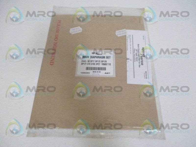 SPIRAX SARCO DP17E 1006089 MAIN DIAPHRAGM *NEW IN FACTORY BAG*
