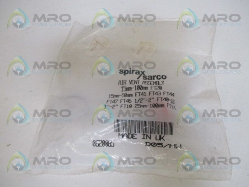 SPIRAX SARCO FT20 0620085  AIR VENT ASSEMBLY *NEW IN FACTORY BAG*