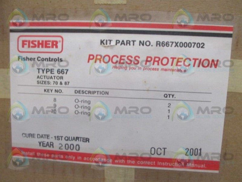 FISHER R667X000702 O-RING REPAIR KIT *NEW IN ORIGINAL PACKAGE*