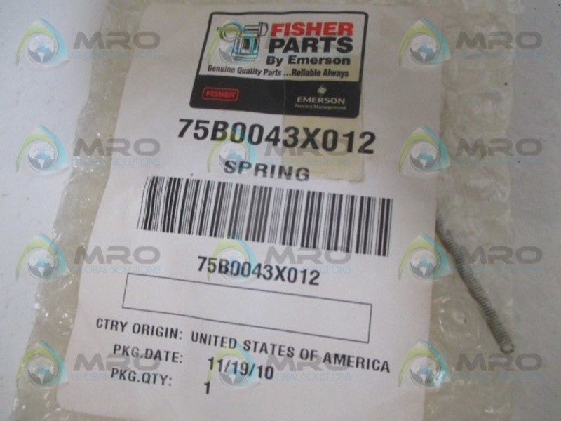 FISHER 75B0043X012 SPRING *NEW NO BOX*