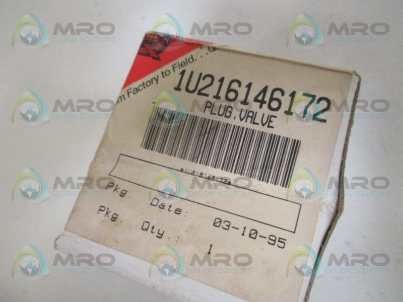 FISHER 1U216146172 VALVE PLUG *NEW IN BOX*