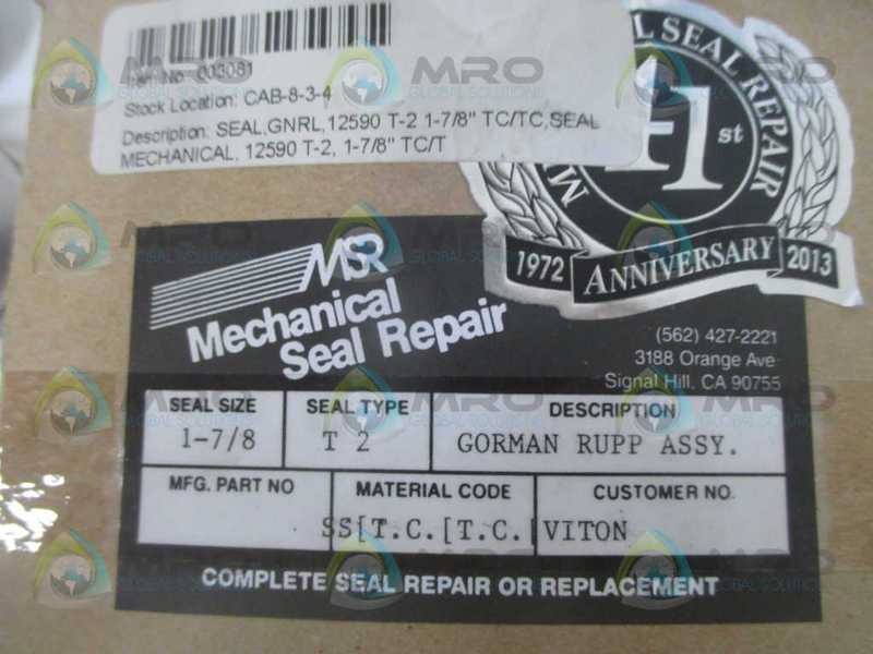 GORMAN RUPP T2 MECHANICAL SEAL REPAIR ASSY. 1-7/8" *NEW IN BOX*