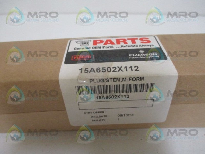FISHER 15A6502X112 STEM PLUG *FACTORY SEALED*