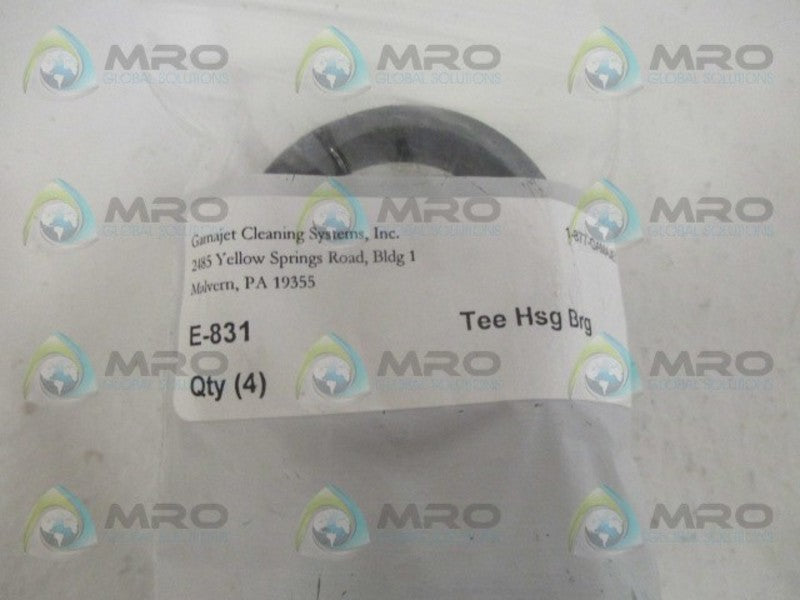 GAMAJET CLEANING SYSTEMS E-831 TEE HSG BRG (PACK OF 4) *NEW IN FACTORY BAG*
