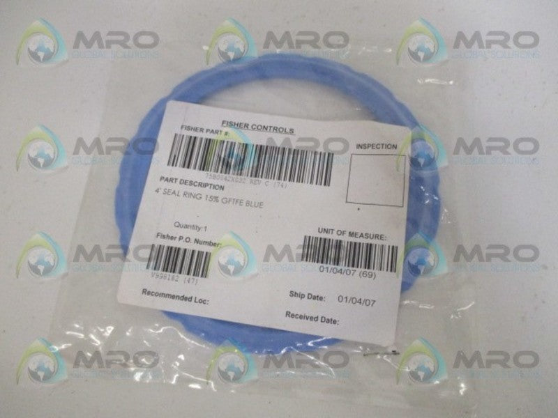 FISHER 75B0042X032 SEAL RING 4" *NEW IN FACTORY BAG*