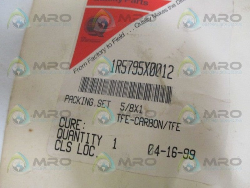 FISHER 1R5795X0012 TFE-CARBON/ TFE *NEW IN ORIGINAL PACKAGE*