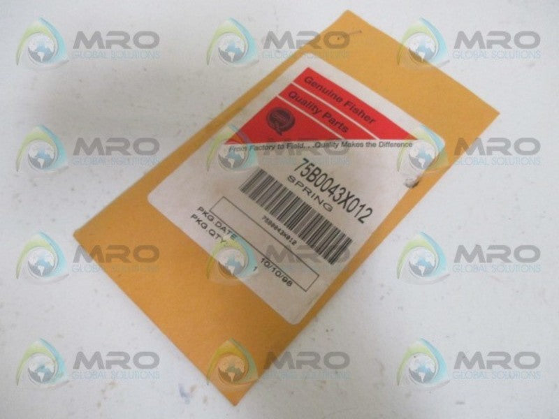FISHER 75B0043X012 SPRING *NEW IN ORIGINAL PACKAGE*