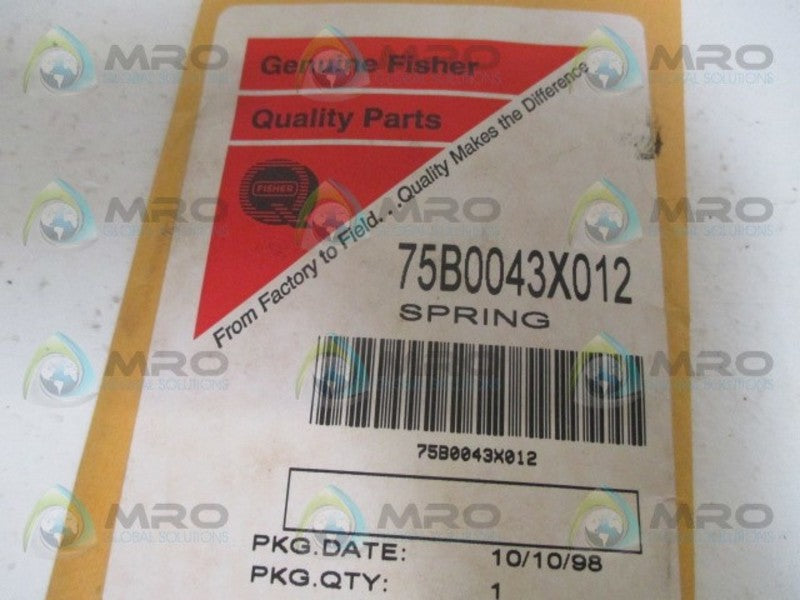 FISHER 75B0043X012 SPRING *NEW IN ORIGINAL PACKAGE*