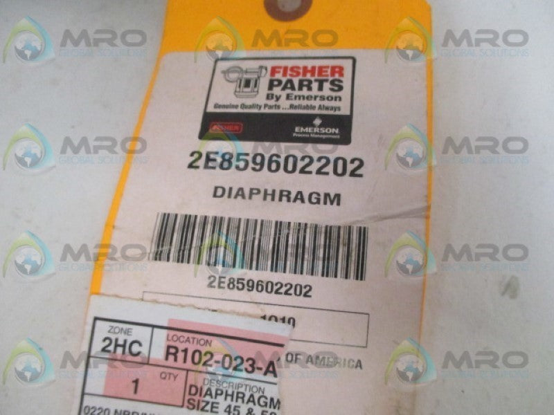 FISHER 2E859602202 DIAPHRAGM *NEW NO BOX*
