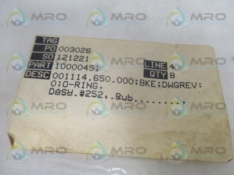 VALTEK 10000451 O-RING NSNP