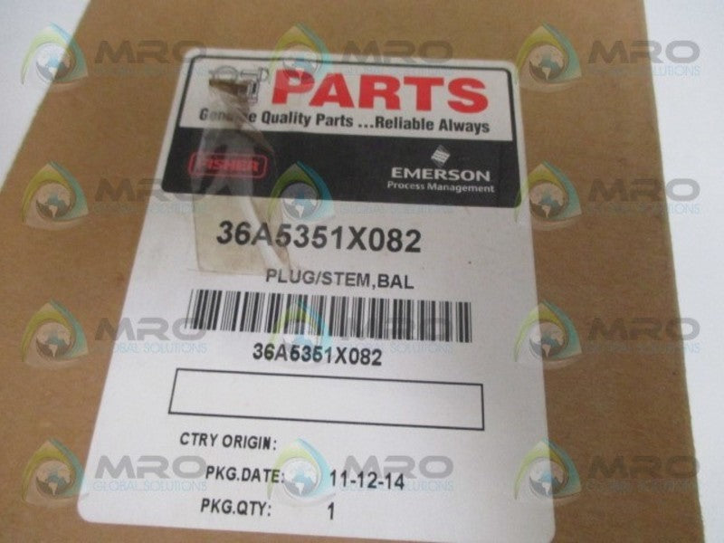 FISHER 36A5351X082 STEM PLUG *NEW IN BOX*