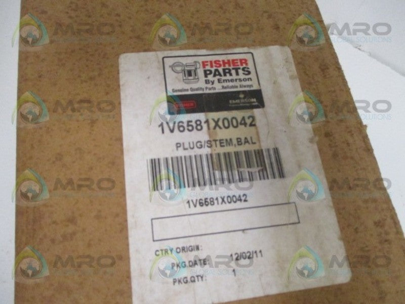 FISHER 1V6581X0042 STEM PLUG *FACTORY SEALED*