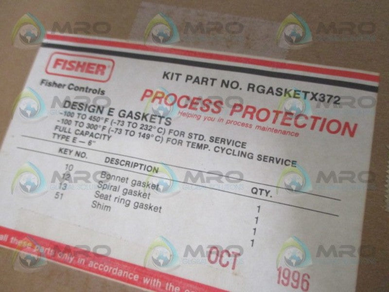 FISHER RGASKET372 GASKET KIT NSMP