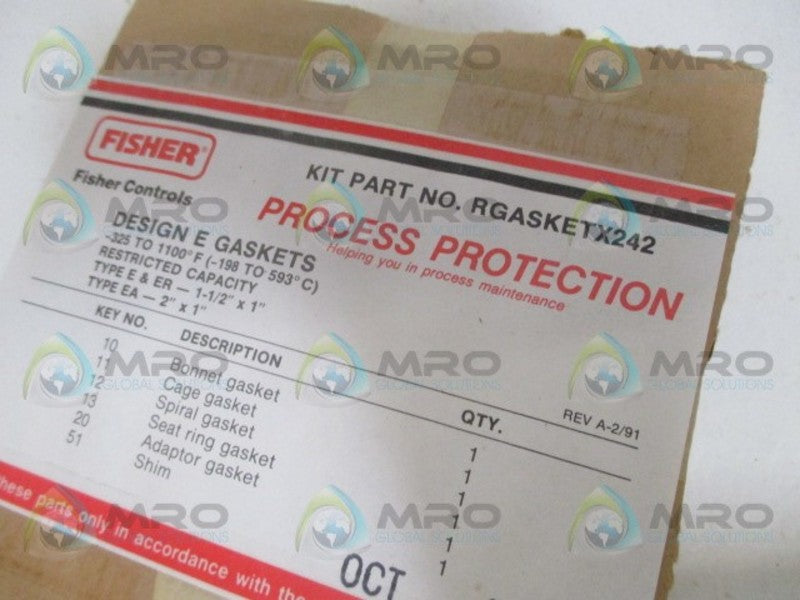 FISHER RGASKET242 GASKET KIT NSMP