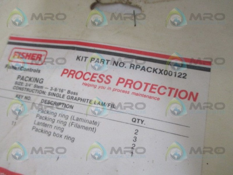FISHER RPACKX00122 REBUILD PACKING KIT *NEW IN ORIGINAL PACKAGE*
