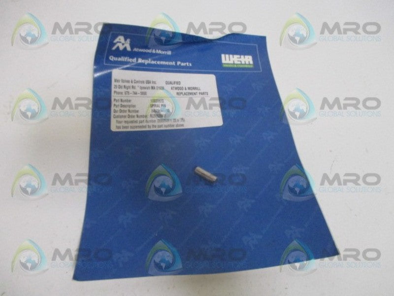 ATWOOD & MORRILL 10D2082Q SPIRAL PIN NSMP