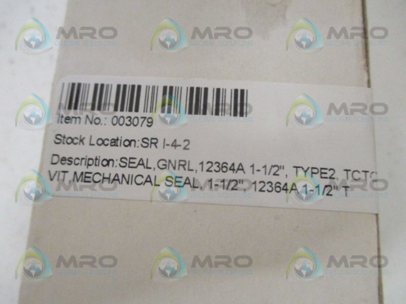 INDUSTRIAL MRO 12364A SEAL 1-1/2" *NEW IN BOX*