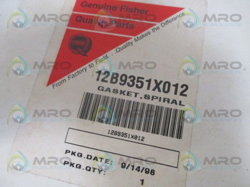 FISHER 12B9351X012 SPIRAL GASKET *NEW IN ORIGINAL PACKAGE*