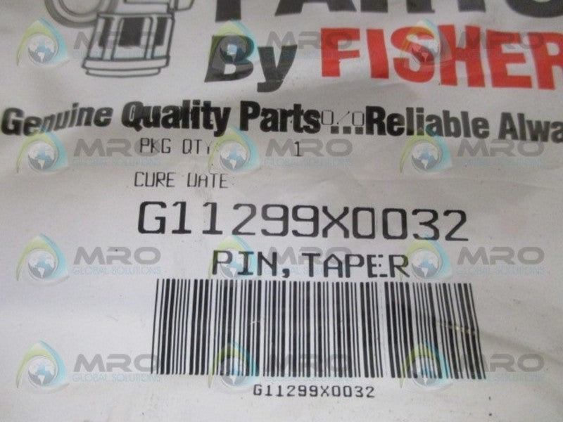 FISHER G11299X0032 TAPER PIN *NEW IN FACTORY BAG*