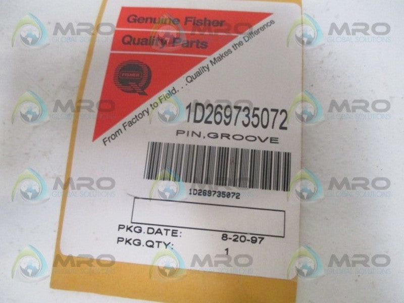 FISHER 1D26735072 GROOVE PIN NSMP