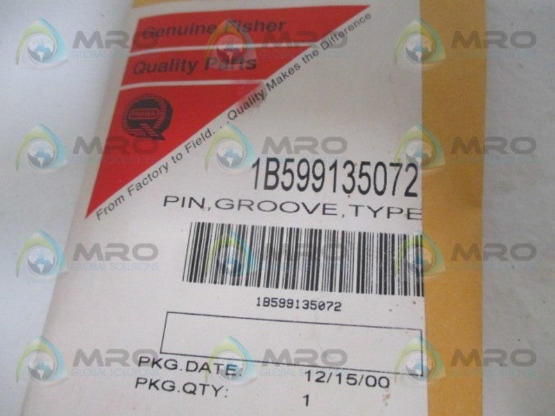 FISHER 1B599135072 GROOVE PIN NSMP