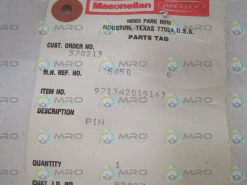 DRESSER 971342015163 PIN *NEW NO BOX*