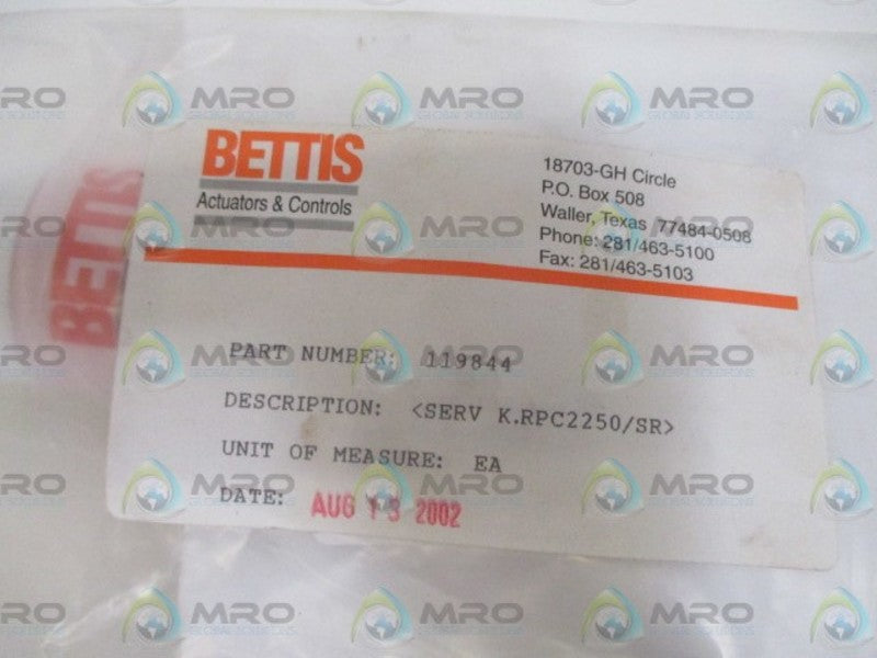 BETTIS 119844 ACTUATOR LUBRICANT *NEW IN FACTORY BAG*