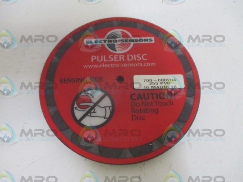 ELECTRO SENSORS 700-000204 PULSER DISC *USED*