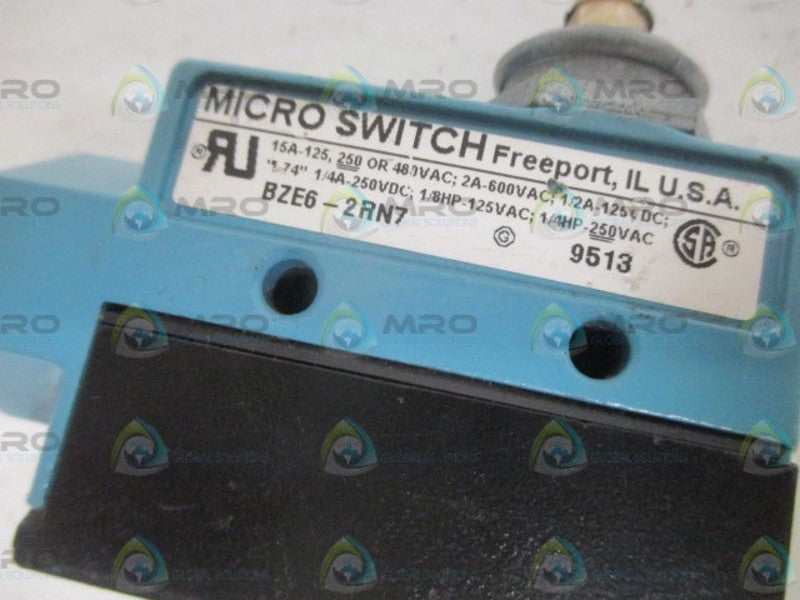 MICROSWITCH BZE6-2RN7 LIMIT SWITCH *USED*