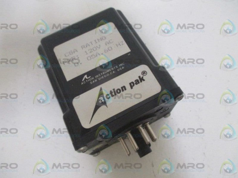 ACTION INSTRUMENTS 4300-113CS RELAY 120VAC *NEW NO BOX*