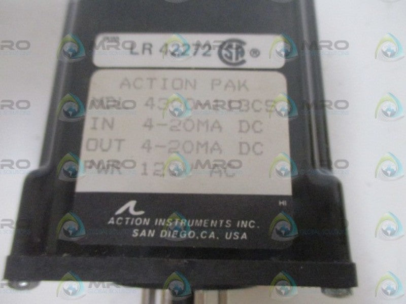 ACTION INSTRUMENTS 4300-113CS RELAY 120VAC *NEW NO BOX*