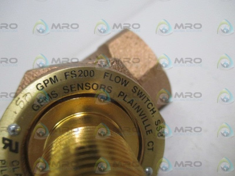 GEMS 27051 FLOW SWITCH FS-200 BRASS 1" *NEW IN BOX*