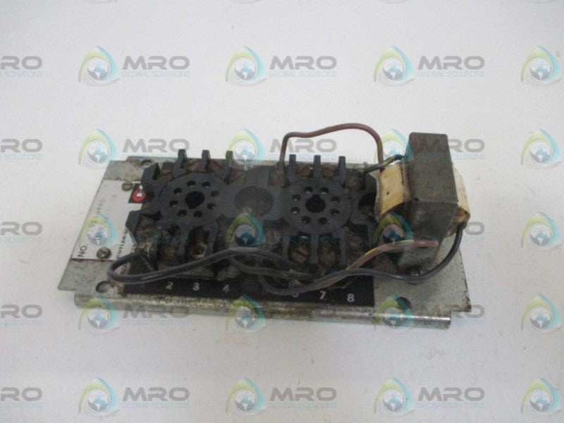 CUTLER HAMMER 13535H98C TRANSISTOR CONTROLLED RELAY 115V (AS PICTURED) *USED*