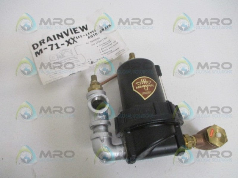 DRAINVIEW M-71-XX AUTO DRAIN *NEW NO BOX*