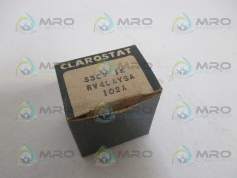 CLAROSTAT RV4LAYSA102A POTENTIOMETER 1K OHMS *NEW IN BOX*