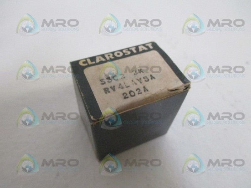 CLAROSTAT RV4LAYSA202A POTENTIOMETER 2K *NEW IN BOX*