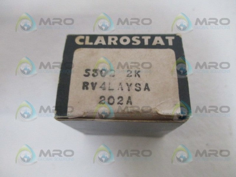 CLAROSTAT RV4LAYSA202A POTENTIOMETER 2K *NEW IN BOX*