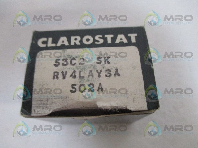CLAROSTAT RV4LAYSA502A POTENTIOMETER 5K *NEW IN BOX*