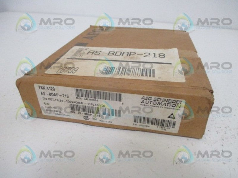 AEG SCHNEIDER AS-BDAP-218 OUTPUT MODULE *NEW IN BOX*