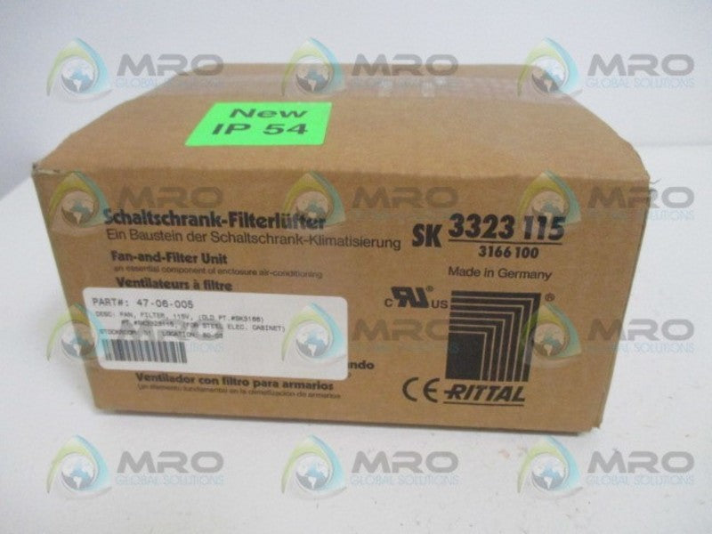 RITTAL SK3323 FAN AND FILTER UNIT 115V *NEW IN BOX*