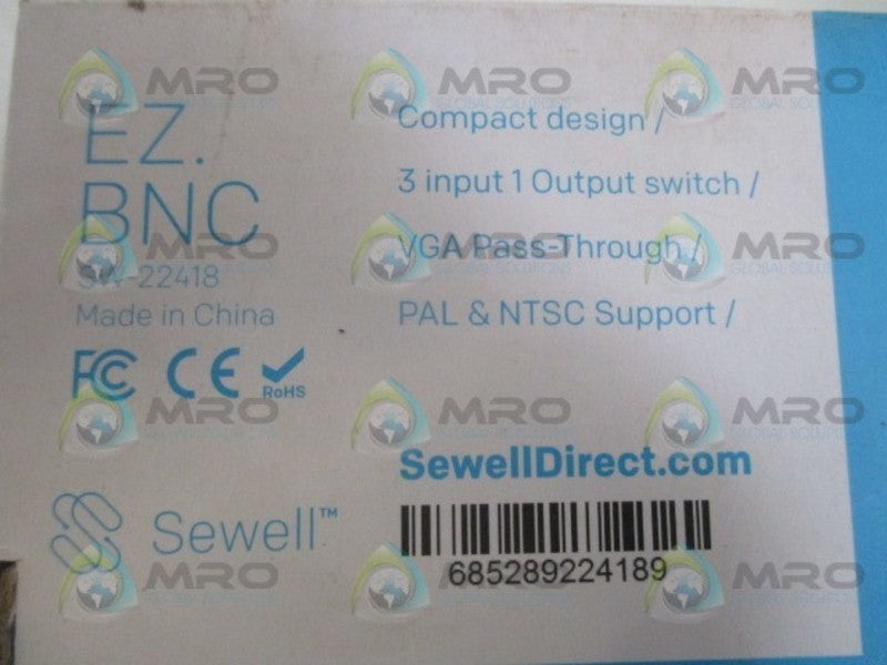 SEWELL DIRECT EZ.BNC SW-22418 CONVERTER *NEW IN BOX*