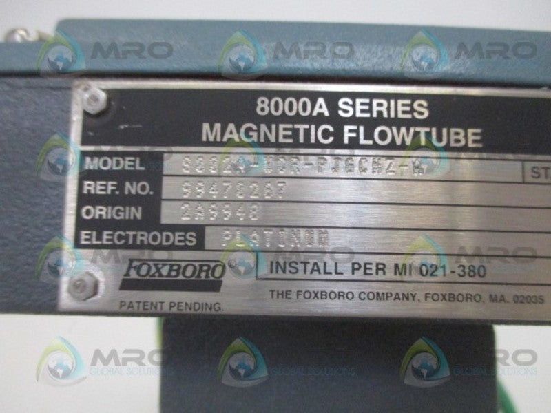 FOXBORO 8002A-WCR-PJGCNZ-A MAGNETIC FLOWTUBE *NEW NO BOX*