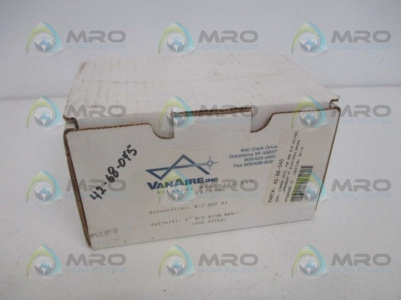 VANAIRE VA7050 ACTUATOR MOUNTING KIT *NEW IN BOX*