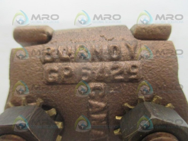 BURNDY GP6429 BRONZE GROUND CLAMP 3/8"-3/4" *NEW NO BOX*