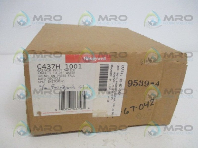 HONEYWELL C437H1001 GAS/AIR PRESSURE SWITCH *NEW IN BOX*