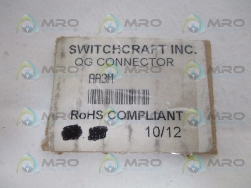 SWITCHCRAFT INC. AA3M QG CONNECTOR NSNP