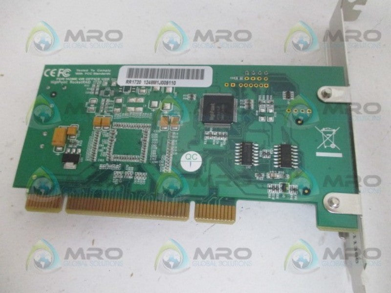 HIGHPOINT TECHNOLOGIES RACKETRAID 1720 PCI TO SATAII ADAPTER NSNP